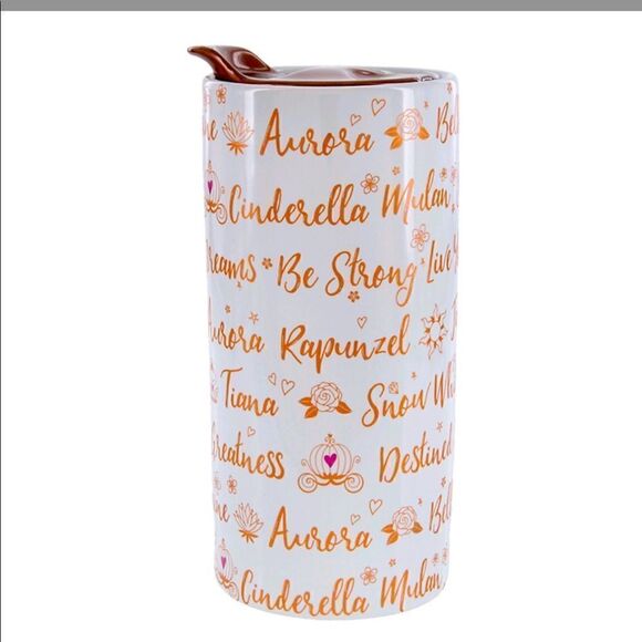 NWT DISNEY PARKS PRINCESS Rose Gold Tumbler - Picture 1 of 2